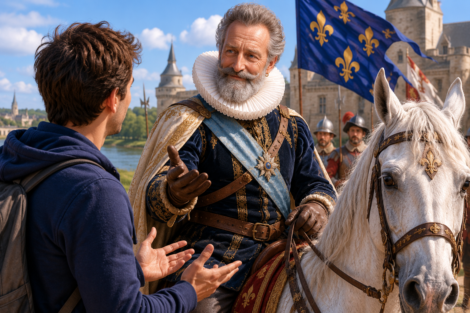 Dialogue avec Henri IV sur son cheval